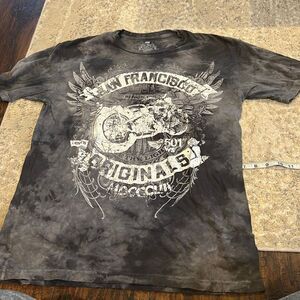 Tshirt Levi’s originals size L logo San Fransisco ' tie dye with motorcycle logo